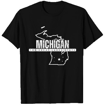 Discover MICHIGAN THE GREAT LAKES STATE SAILING STRONG IN T T Shirts