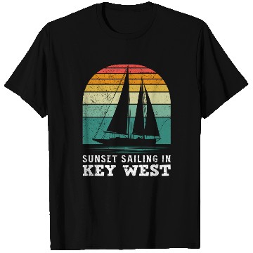 Discover Florida SUNSET SAILING IN KEY-WEST T Shirts