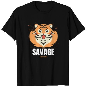 Discover Adorable savage tiger design T Shirts