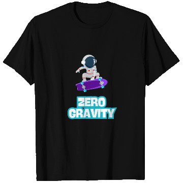 Discover Zero Gravity Skateboarding Astronaut - Funny Skate T Shirts