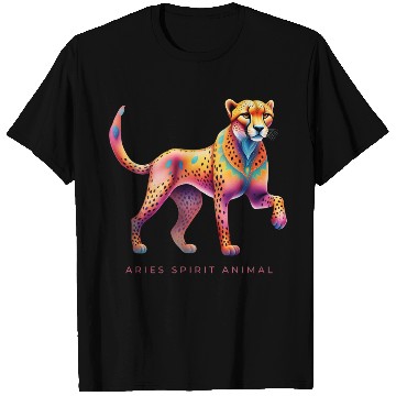Discover Aries Spirit Animal Cheetah Alebrije T Shirts