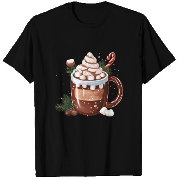 Discover Festive Hot Chocolate with Marshmallows T Shirts