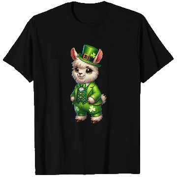 Discover Cute St. Patrick's Day Llama Cartoon T Shirts