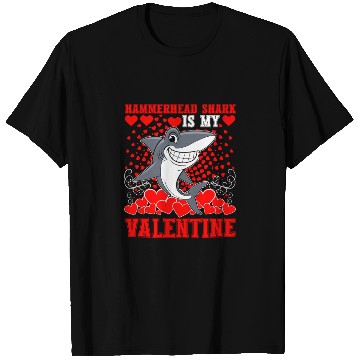 Discover Funny Hammerhead Shark Is My Valentine Shark T Shirts