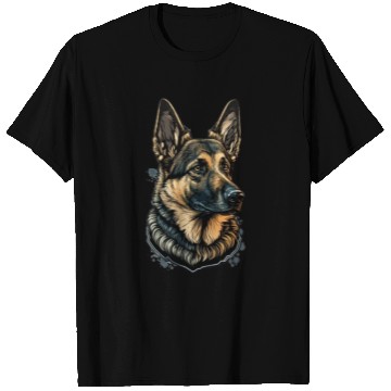 Discover German Shepherd Dog Fierce Face T Shirts