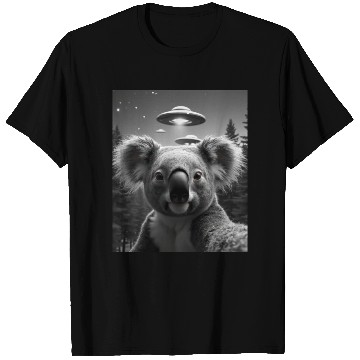Discover UFO Funny Koala Bear T Shirts