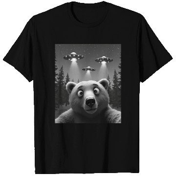 Discover UFO Funny Bear T Shirts