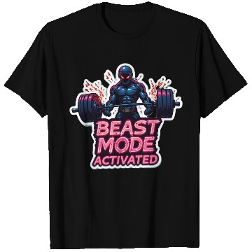 Discover Beast-Mode Activated Cyberpunk Gym T Shirts