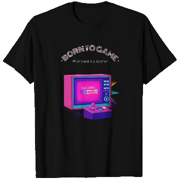 Discover Born to Game Forced to Work Retro Art T Shirts
