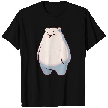 Discover Cute Polar Bear Cartoon Happy Relaxed T Shirts