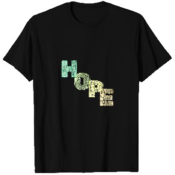 Discover Colorful Modern HOPE Typography T Shirts