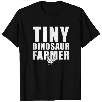 Discover Funny Farmer - Tiny Dinosaur Farmer T Shirts