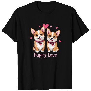 Discover Valentines Day - Puppy Love Corgi dog T Shirts