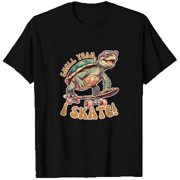 Discover Shell Yeah, I Skate! Funny Turtle Skater T Shirts