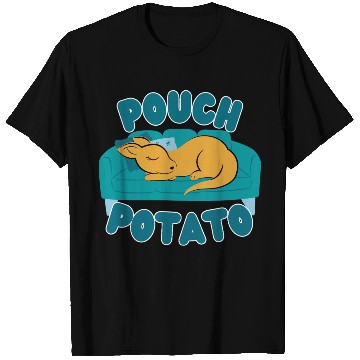 Discover Pouch Potato Funny Cute Sleepy Kangaroo T Shirts
