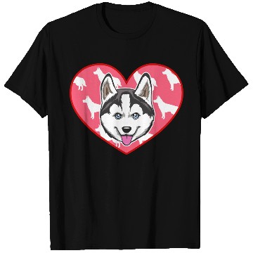 Discover SIBERIAN HUSKY HEART T Shirts