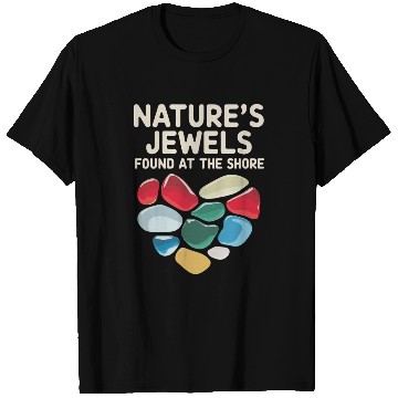 Discover Sea Glass Hunters Collecting Ocean Treasures T Shirts