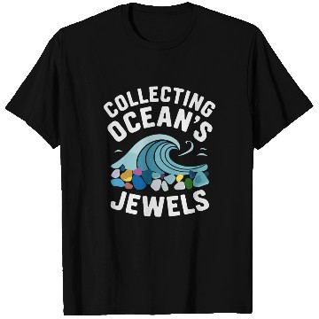 Discover Sea Glass Hunters Collecting Ocean Treasures T Shirts
