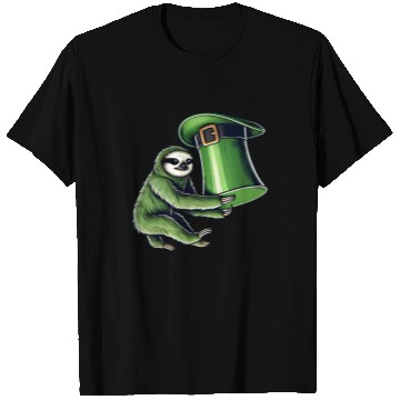 Discover St. Patrick's Day Sloth Top Hat Green T Shirts