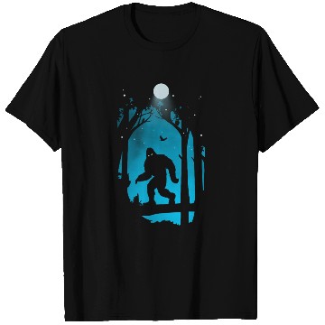 Discover Funny Bigfoot Hiding in Forest T Shirts