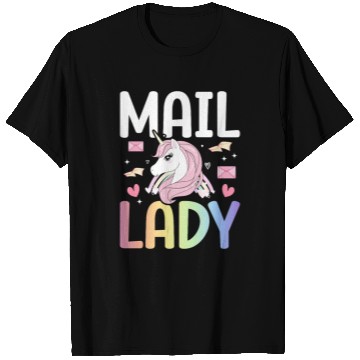 Discover Mail Lady Postal Service Female Postman Worker T Shirts