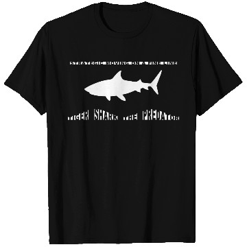 Discover Tiger Shark, Strategic Moving on a Fine Line T Shirts