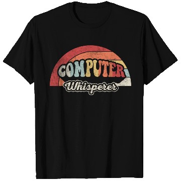 Discover Computer Whisperer Geek Nerd Funny Retro Vintage T Shirts