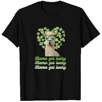 Discover Llama Get Lucky | St. Patricks Day Edition T Shirts