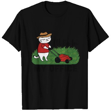 Discover funny cat Lawn mowing T Shirts