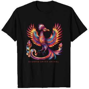 Discover Scorpio Spirit Animal Phenix Alebrije Male T Shirts
