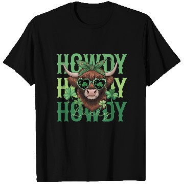 Discover Howdy Howdy Lucky Highland Cow St Patricks Day T Shirts