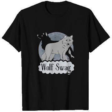 Discover Black Wolf Swag | Wolf and Badge T Shirts