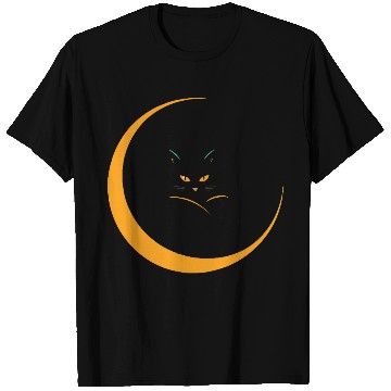 Discover Eclipse Cat – The Mystic Feline T Shirts