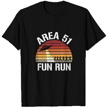 Discover Area 51 Fun Run I Aliens UFO Roswell Alien T Shirts