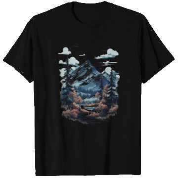 Discover Midnight Mountain Serenity T Shirts