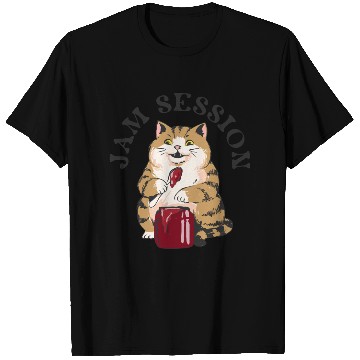 Discover Jam Session CAT – Retro Illustration T Shirts