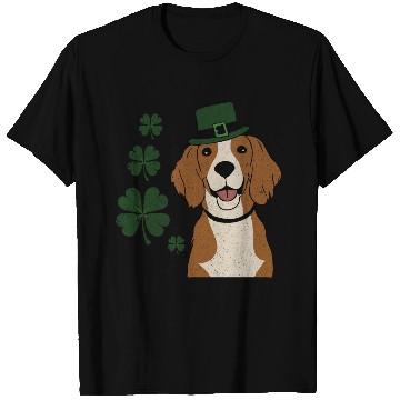 Discover Irish Setter and four leaf clover St Patrick's Day T Shirts