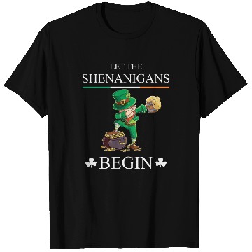 Discover Let The Shenanigans Begin Clovers St Patrick's Day T Shirts