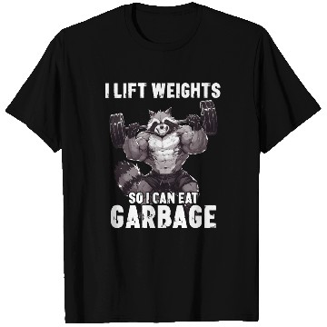 Discover Raccoon Gym Workout Weightlifting Gift T Shirts