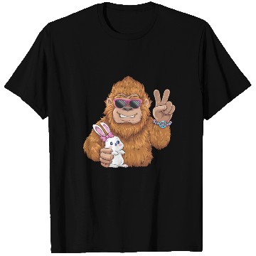 Discover Bigfoot And Bunny Happy Easter Funny T Shirts