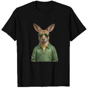 Discover Green and Gold Kangaroo 3 T Shirts