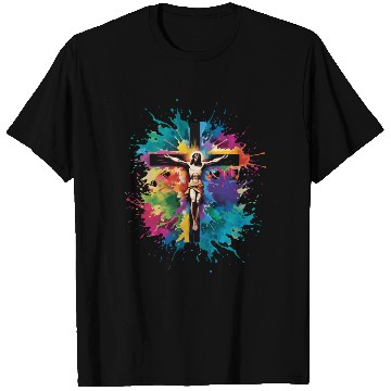 Discover Jesus Christ On Cross Happy Easter T Shirts