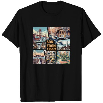 Discover USA CITY - SAN FRANCISCO - TRAVEL - 1 T Shirts