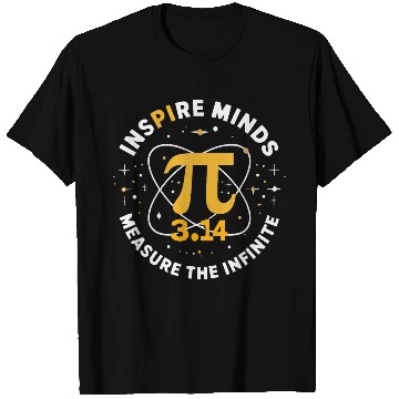 Discover Inspire Mind Funny Pi Day Math Lover 3.14 T Shirts