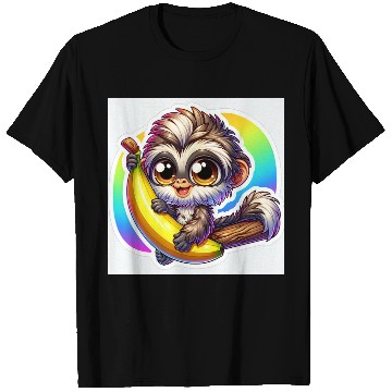 Discover Cute Monkey Stickers T Shirts