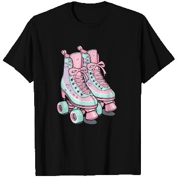 Discover Roller skates in pastel T Shirts