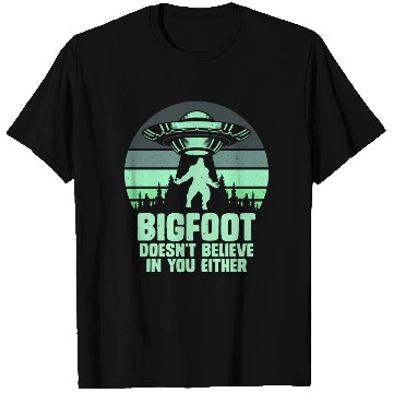 Discover UFO-Bigfoot Yeti Sasquatch T Shirts