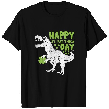 Discover Happy St Pat Trex Day Dino St Patrick's Day T Shirts