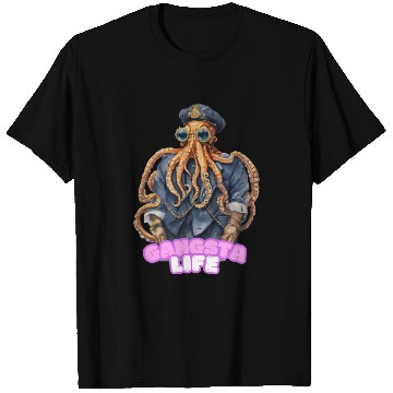 Discover Gangsta Life Octopus T Shirts