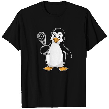 Discover Whisk-Wielding Penguin Chef Delight T Shirts